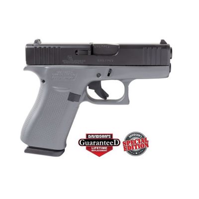 GLOCK 43X GREY 9MM ELITE BLACK SLIDE PISTOL