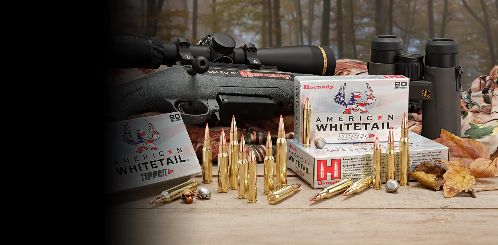 Hornady American Whitetail Tipped ammunition campaign photograph