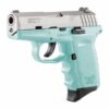 SCCY CPX-2 Teal & Stainless Slide Pistol