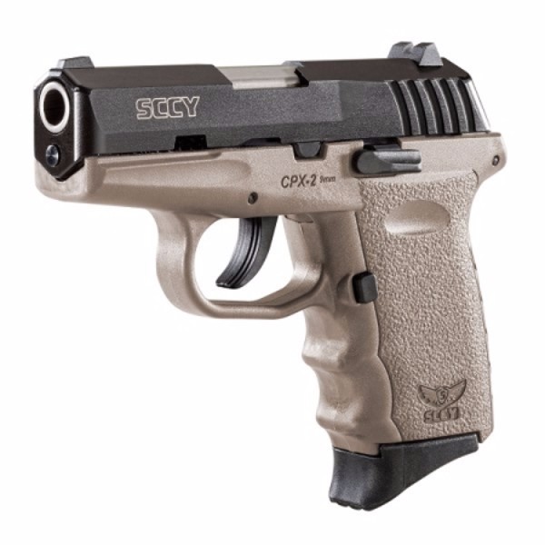 SCCY CPX-2 FDE & Black slide 9mm pistol