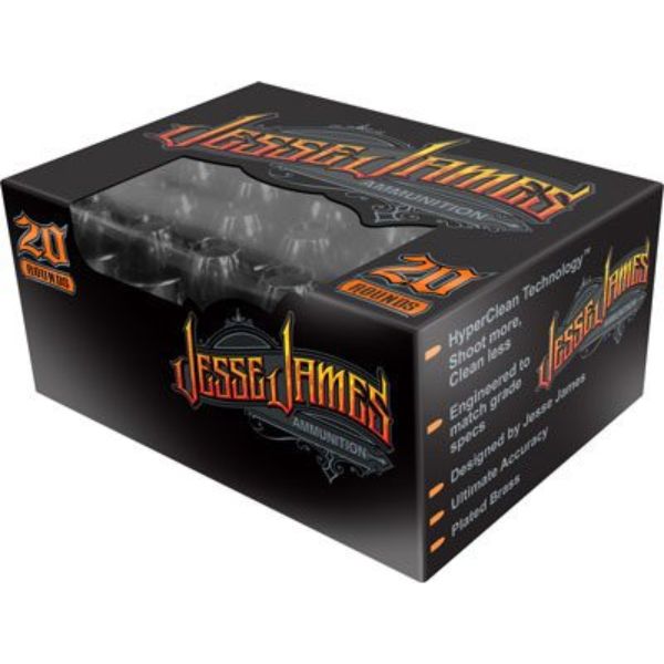 Jesse James Black Label Ammunition 9mm Luger 115 Grain Hollow Point