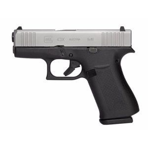 GLOCK 43X NIGHT SIGHTS 9MM SILVER 3.39" 10+1 PISTOL