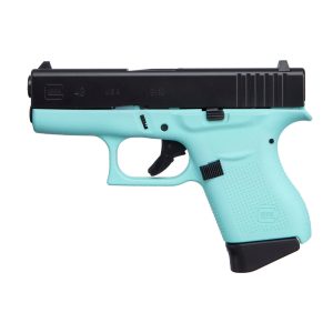 GLOCK 43 ROBINS EGG BLUE W/ BLACK SLIDE USA 9MM CKREEB