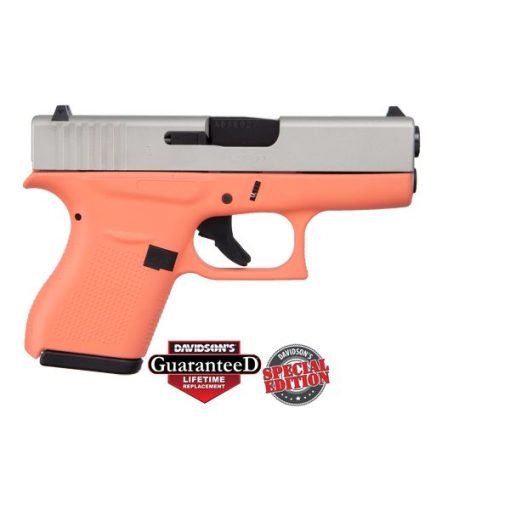 GLOCK 43 CORAL W/ ALUMINUM SLIDE USA 9MM PST CKCRLSA