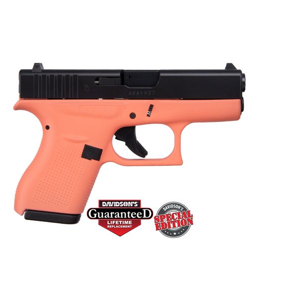 Glock 42 Coral w/ Black Slide Special Edition .380 ACP Pistol