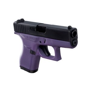Side View Glock 42 Purple w/ Black Slide .380ACP 6 Round Pistol