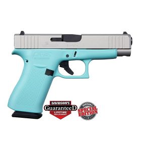 GLOCK 48 ROBINS EGG BLUE STAINLESS SLIDE USA 9MM PISTOL
