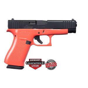 GLOCK 48 CORAL W/ ELITE BLACK SLIDE USA 9MM PISTOL