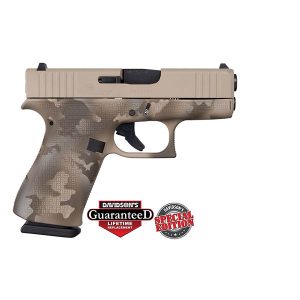 Glock 43X Desert Camo Frame 9mm 10 Round Pistol