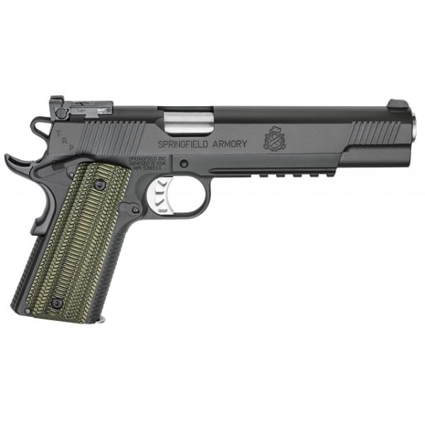 Springfield Armory 1911 TRP Single 10mm 6 8+1 Dirty Olive G-10 Grip