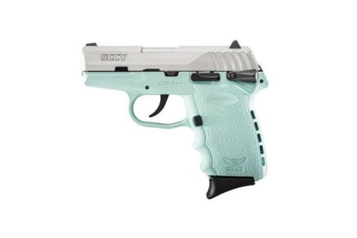 SCCY CPX-1 Robins Egg Blue Frame & Stainless Slide 9mm 3.1" Barrel 10 Rounds Pistol