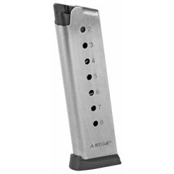 Mec-Gar 1911 45ACP 8 Round Stainless Magazine