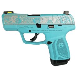 Ruger Max-9 Teal & Paisley Engraved Slide 9mm 12 Round Pistol