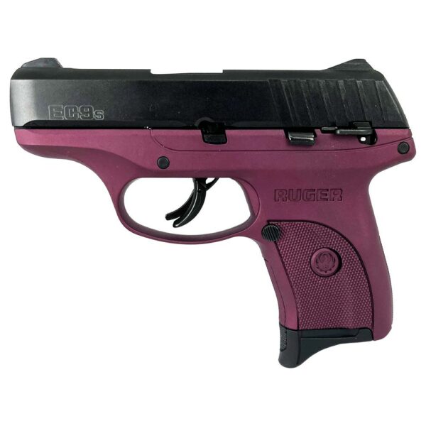 Ruger EC9S Black Cherry Frame Striker-Fired 9mm Pistol