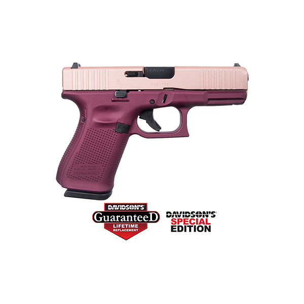 Glock 19G5 Rose Gold Black Cherry 9mm 15rd Pistol