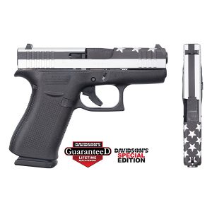 Glock 43x Silver Stars & Stripes 9mm 10Rd Pistol