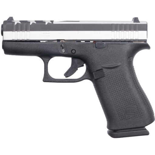 Glock 43x Silver Stars & Stripes 9mm 10Rd Pistol