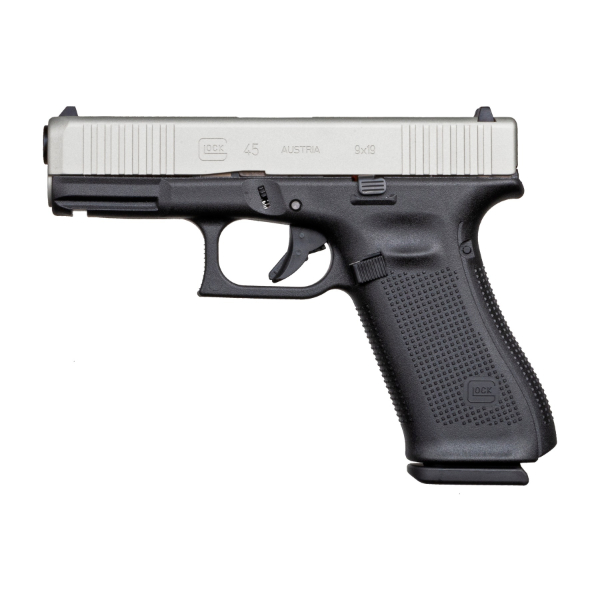 Glock 45 Shimmering Aluminum 9mm 17rd Pistol