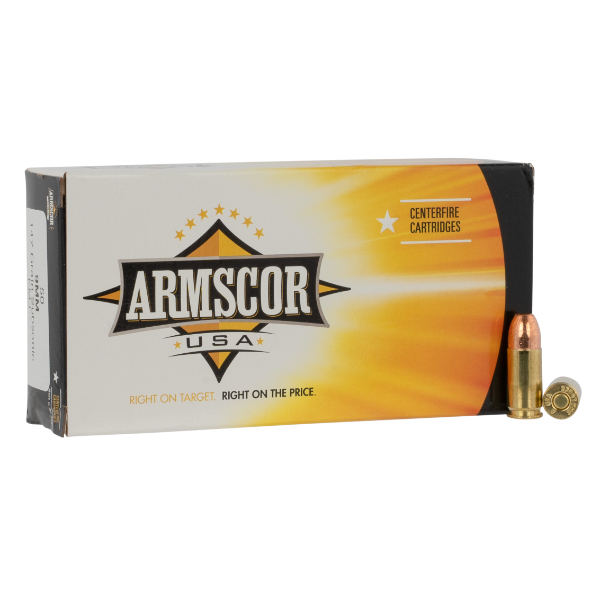 Armscor 9mm Brass 147Gr FMJ 50 Rounds Ammunition