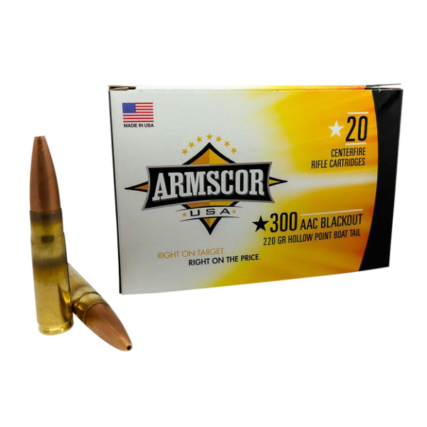 Armscor 300 BlackOut 220GR HPBT 20 Rounds Ammunition
