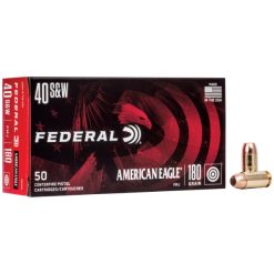 Federal American Eagle .40 180Gr FMJ 50 Round Ammo