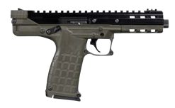 Kel-Tec CP33GRN CP33  22 LR 33+1 5.50" Black Ported/Threaded Barrel, Serrated/Optic Ready Slide, Green Polymer w/Picatinny Rail Frame, Black Polymer Grip Ambidextrous