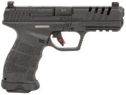 SAR USA SAR9SOCOMBL SAR9 SOCOM 9mm Luger 21+1 5.20" Black Steel Barrel, Black Steel Optic Ready/Ported/Serrated Slide, Black Polymer Frame w/Picatinny Rail, Interchangeable Backstrap Grip, Right Hand