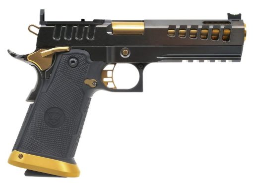 Watchtower Demolitia Gold PVD Full Size 9mm 5" Barrel RMR Optic Cut 20+1 Pistol