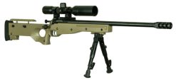 Crickett KSA2152 CPR Complete Package 22 LR Caliber with 1rd Capacity, 16.12" Barrel, Blued Metal Finish & Fixed with Adjustable Cheekpiece Flat Dark Earth Stock Right Hand