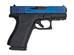 Glock 43X Cobalt Blue Engraved 9mm 10rd Handgun