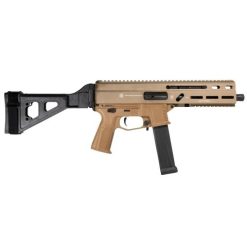 Grand Power Stribog SP10A3 Pistol - Black | 10mm | 8" Threaded Barrel | 20rd | SBT Brace