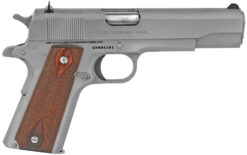 Colt 1911 Government 38 Super 9+1 5" Stainless Rosewood Grips Pistol