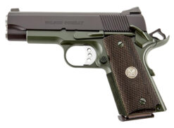 Wilson Combat WCQBCTACA CQB *CA Compliant Compact Frame 45 ACP 8+1 4" Stainless Match Grade Barrel, Carbon Steel Steel Frame w/Beavertail, Diamond Wood Grip