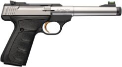 BUCK MARK CAMPER SS 22LR 5IN BARREL 10RD SILVER TB FO OVER MOLDED GRIP 051616490