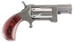 North American Arms SW Sidewinder  22 WMR 5 Shot 1.50" Stainless Steel Barrel, Frame & Cylinder, Rosewood Birdshead Grip Exposed Hammer