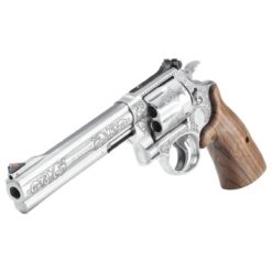S&W Model 686 Plus Engraved Handgun .44 Mag/.44 Spl 6rd Capacity 6.5" Stainless Barrel Walnut Grips