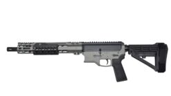 Bilson Arms P8FSSTB20R1 BA-15FCP 338 ARC 10+1 14.50" Stainless Steel Threaded Barrel, Tactical Gray/Graphite Black Cerakote Aluminum Receiver w/Picatinny Rail, M-LOK Handguard, Black Polymer SBA4 Brac