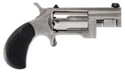 North American Arms SNTC Sentinel Conversion 22 WMR/22 LR 5 Shot 1.42" Matte Stainless Steel Barrel, Stainless Cylinder, Matte Stainless Steel Frame ,Slip-on Rubber Pebble Grip, Exposed Hammer