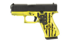 GLOCK 43X Yellow Gadsden Flag 9mm 10Rd Pistol