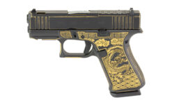 Glock 43X Dragon Black Gold 9mm Compensated MOS Pistol
