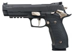 Sig Sauer 226X59NMRSAO P226 XFive Nightmare Full Size Frame 9mm Luger 20+1 5" Bull Barrel, Black Nitron Stainless Steel Optic Ready/Serrated Slide & Frame w/Beavertail & Picatinny Rail, Custom Hogue G