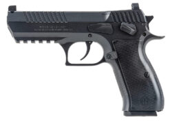 IWI US J941F9ORP Jericho 941 Full Size Frame 9mm Luger 16+1 4.40" Black Chrome Lined Steel Barrel, Black Serrated Steel Slide & Frame w/Beavertail & Picatinny Rail, Black Textured Grips