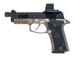 Langdon Tactical Tech 80X32BCBREZF Beretta Cheetah 80X Micro-Compact 32 ACP 13+1 4.40" Black Threaded Barrel, Black Nitride Carbon Steel Optic Ready/Serrated Slide, Black Cerakote Aluminum Frame w/Pic
