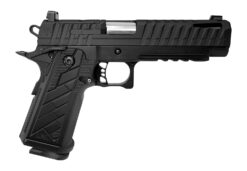 Live Free Armory HG8640-N Apollo 11 V2 Full Size Frame 9mm Luger 18+1 4.90" Stainless Barrel, Black Cerakote Steel Optic Cut/Serrated Slide, Black Cerakote Steel Frame w/Beavertail & Picatinny Rail, B