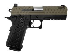Live Free Armory HG8644-N Apollo 11 V2 Compact 9mm Luger 18+1 4.15" Stainless Barrel, Flat Dark Earth Cerakote Steel Optic Ready/Serrated Slide, Black Cerakote Steel Frame w/Beavertail & Picatinny Rai