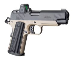 Ed Brown  Special Forces Commander SOCOM w/Optic 45 ACP 7+1 4.25" Black Nitride Barrel, Black Gen4 Stainless Steel Serrated w/Optic Slide, Flat Dark Earth Gen4 Stainless Steel Frame w/Accessory Rail,